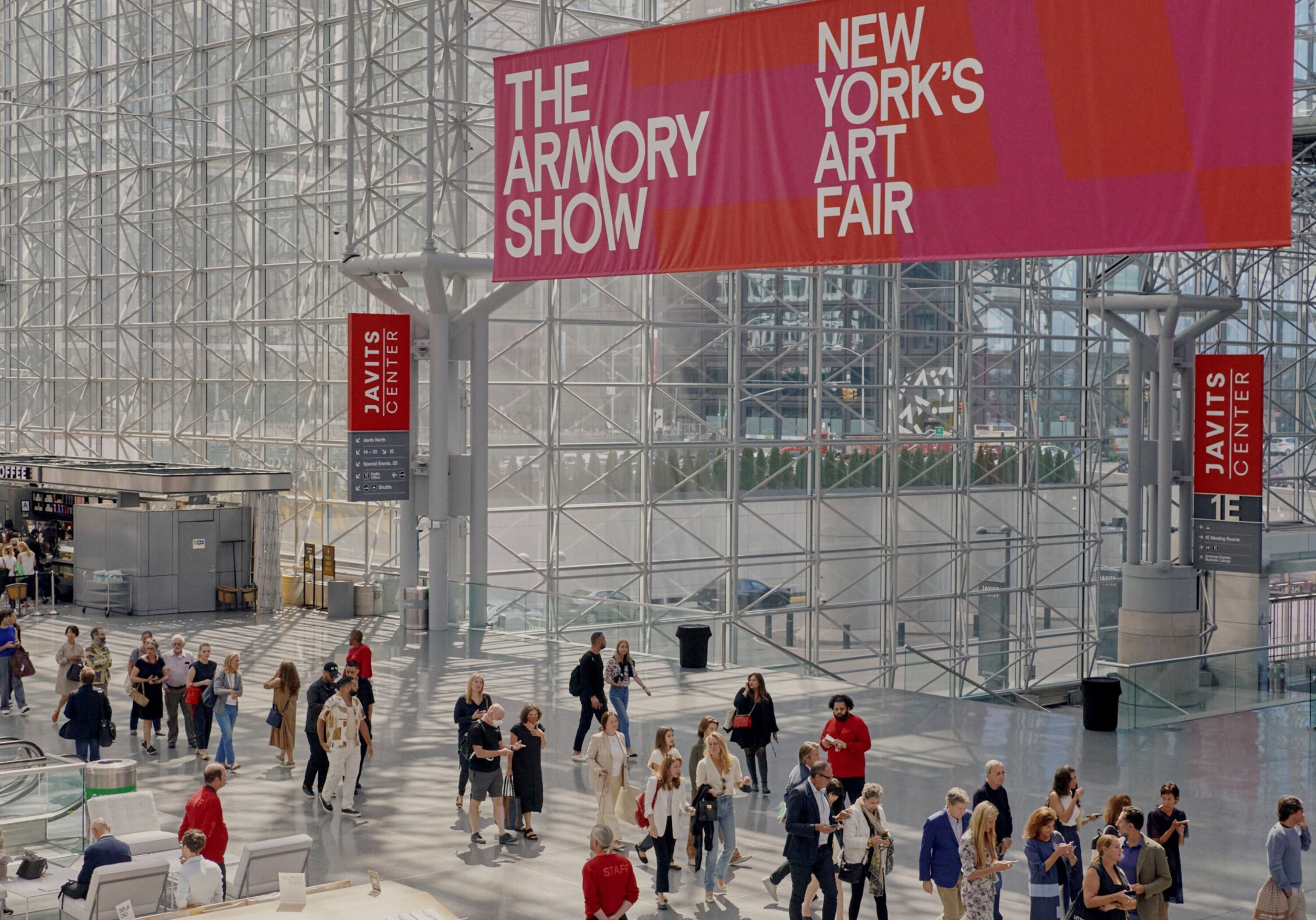 Guests entering The Armory Show at The Javits Center in New York City